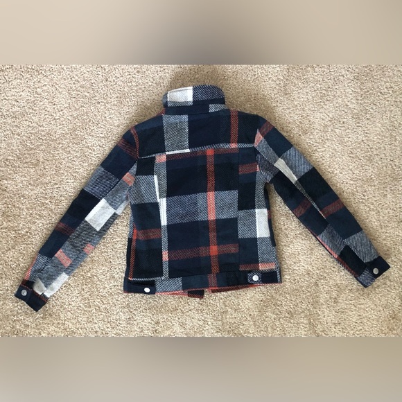 Sky and Sparrow blue and orange plaid jacket - Size small **Used** - Picture 6 of 7